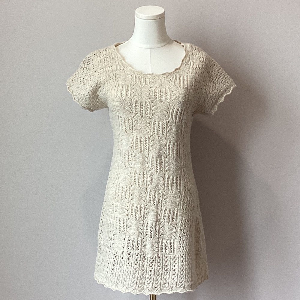 Anthropologie “sparrow” Pointelle Sweater Dress - Size S
